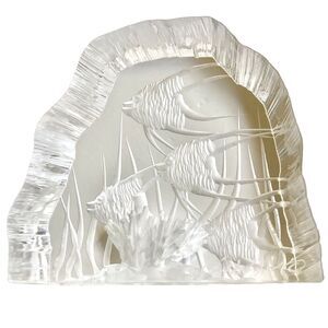 Vtg Acrylic Lucite Angel Fish Art Coral Signed Joseph Galvan Reverse Carved 70s